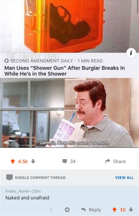 Naked And Unafraid Ron Swanson Know Your Meme