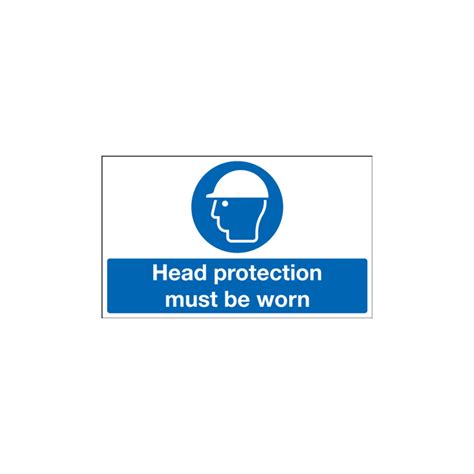 Mandatory Head Protection Must Be Worn Signs