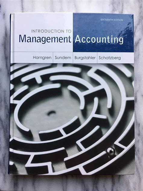 Amazon Introduction To Management Accounting Myaccountinglab