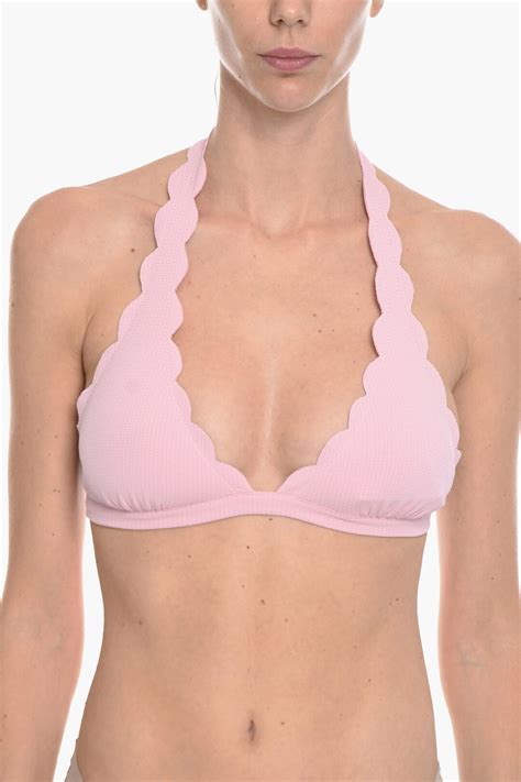 Marysia Scalloped Edges Spring Triangle Bikini Top Women Glamood Outlet