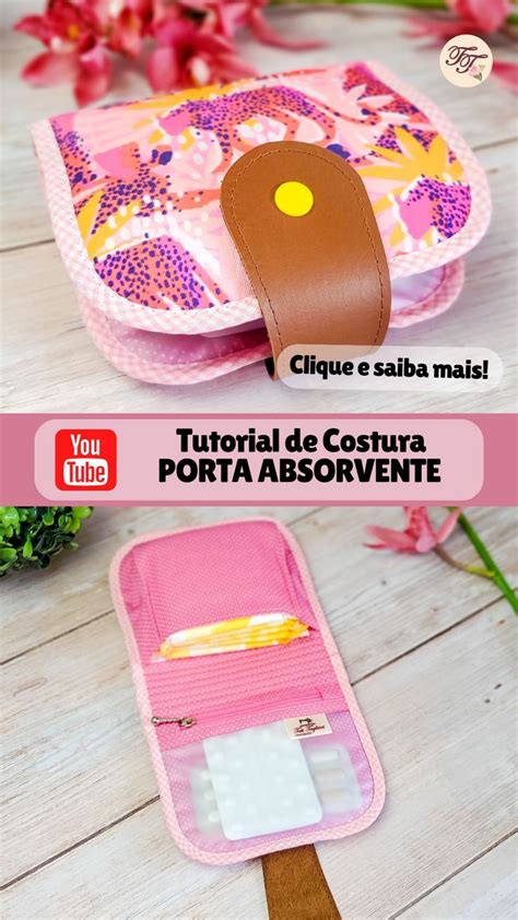 Porta Absorvente De Bolsa Diy Makeup Bag Diy Makeup Makeup Bag