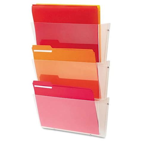 Deflecto Unbreakable Docupocket Wall File Sections Letter Size