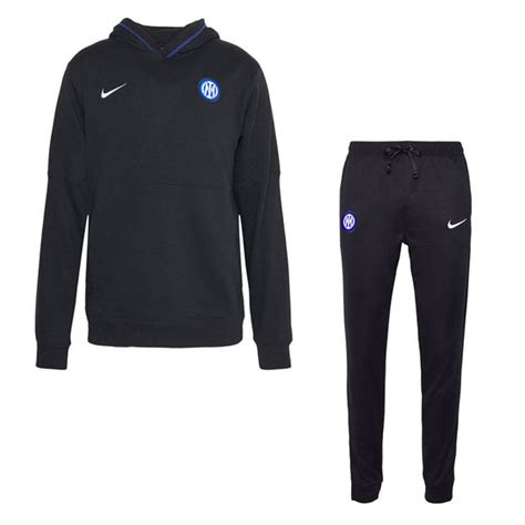 Nike Inter Milan Travel Fleece Trainingspak Bij Voetbaldirect Nl