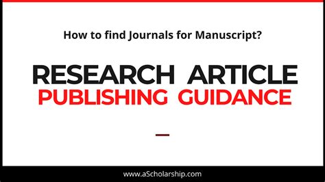 Steps To Publish First Research Article Manuscript In Journal How To