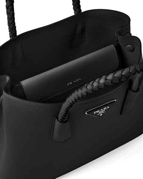 Средняя кожаная сумка Prada Double Черный | Prada