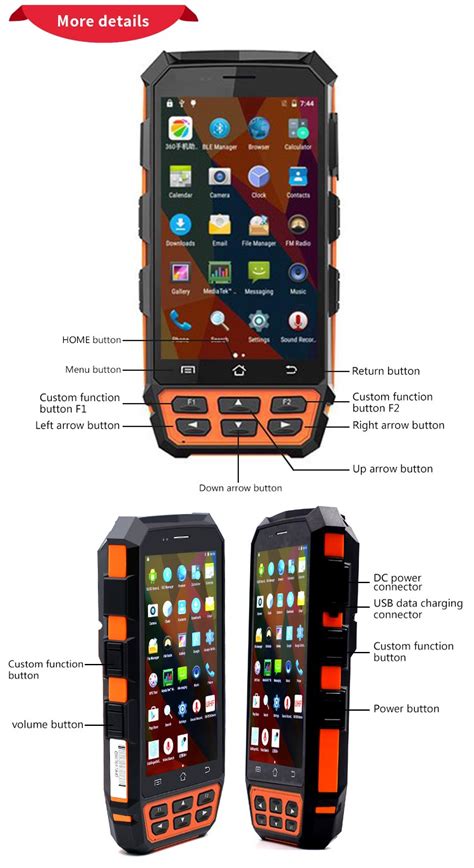 Buy Wholesale China Xt8501 Rugged Programmed Nfc Pda Android Handheld