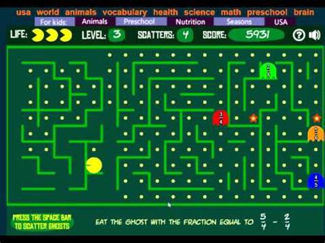 Mathplayground Pacman
