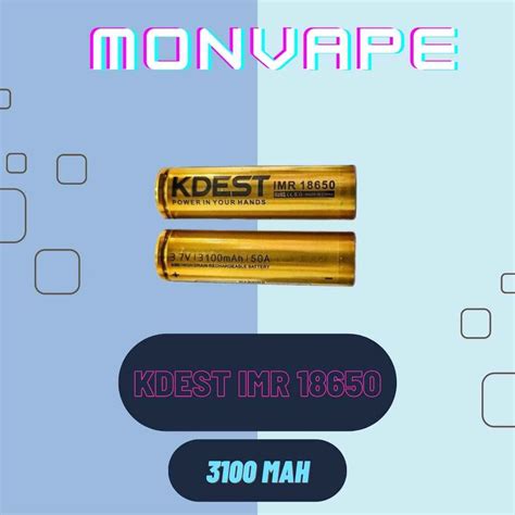 Jual Kdest Imr Battery A Mah Authentic By Kdest Shopee