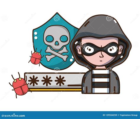 Hacker Cartoon Series Vector Illustration 11785452