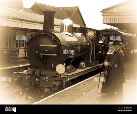 Ser Class O1 0 6 0 No 65 Locomotive With Reenactors In Historic Costumes At Sheffield Park