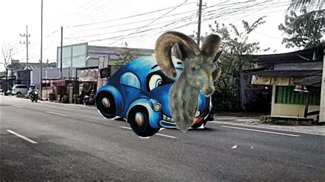 WADUH ADA MOBIL BERKEPALA KAMBING NI TEMAN TEMAN YouTube