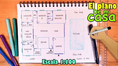 Aprende A Dibujar Un BOCETO Para El Plano De Tu Casa Escala 1 100 YouTube