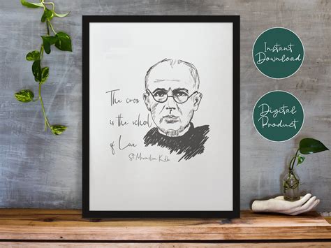 St Maximilian Kolbe Quote Digital Download Printable Quote