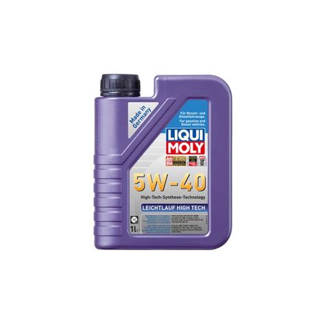 Liqui Moly Leichtlauf High Tech Sn W Synthetic Engine Oil Liter