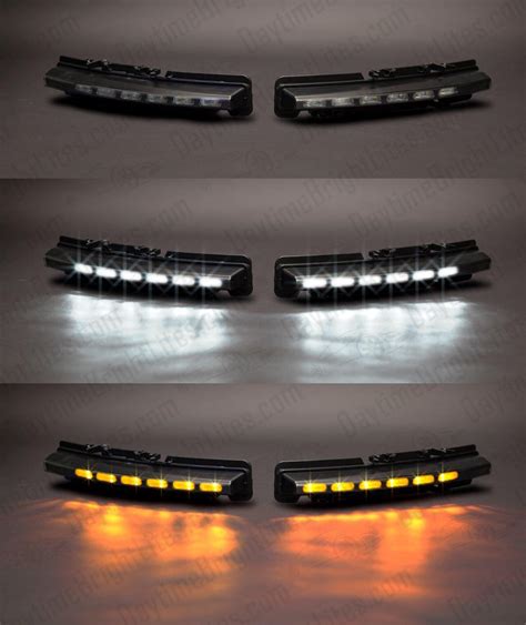 Drive Bright Ford Taurus Led Drl Kit Standard Black With Led Turn Signal On Sale