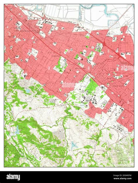 Palo Alto, California, map 1961, 1:24000, United States of America by ...