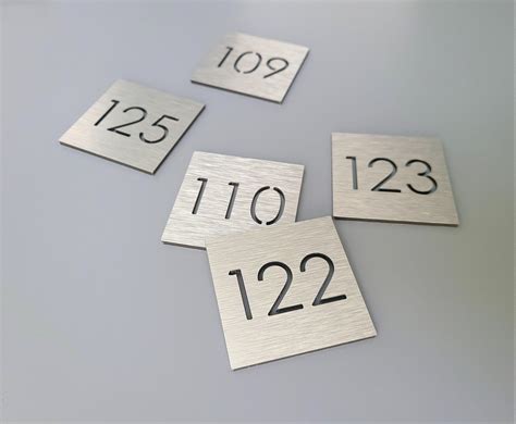 Square House Number Sign Custom Apartment Numbers Hotel Room Numbers