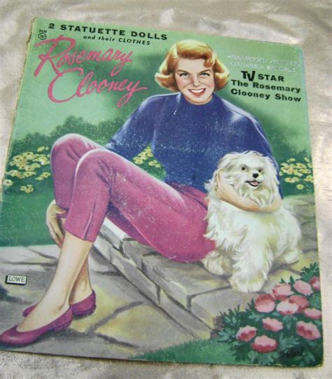 Vtg Original Paper Dolls 1950s Rosemary Clooney Lowe 2480 Art George