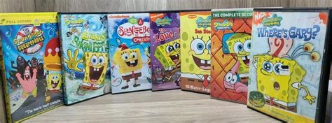 Spongebob Squarepants Patrick Star Squidward Mr Krabs Bikini Bottom Dvd Lot Of