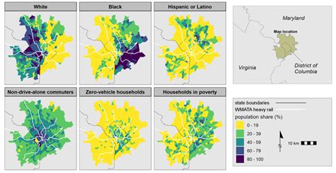 Washington metropolitan region urbanized area demographics sourced from... | Download Scientific ...