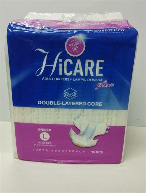 Hospitech Hicare Adult Diapers M L Xl Exp 31 07 2026 Lazada