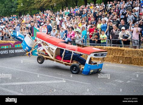 Team Blow The Doors Off Kart Taking The Final Jump At The Red Bull