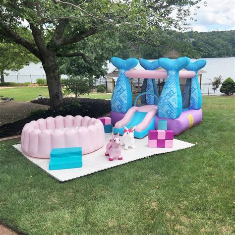 Mermaid Birthday Party Bounce House Birthday Birthday Mermaid