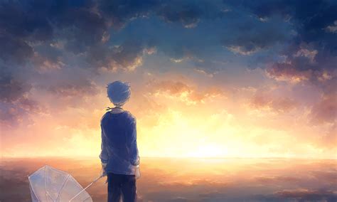 🔥 [20+] Anime Boy Sunset Wallpapers | WallpaperSafari