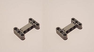 X Lego Technic Lift Arm X H Shape Wide Light Grey