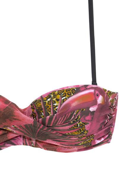 Lascana B Gel Bandeau Bikini Elena Pink Bedruckt Cup A