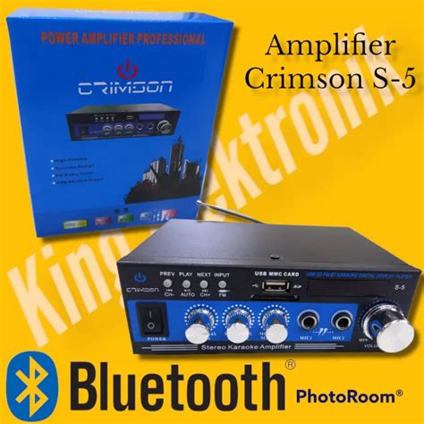 Amplifier Ampli Mixer Crimson S Bluetooth Harga Sudah Termasuk