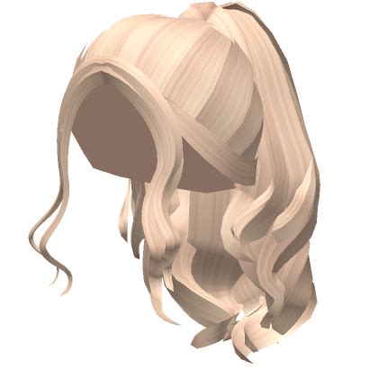 Curly High Y2K Loose Ponytail In Blonde Roblox