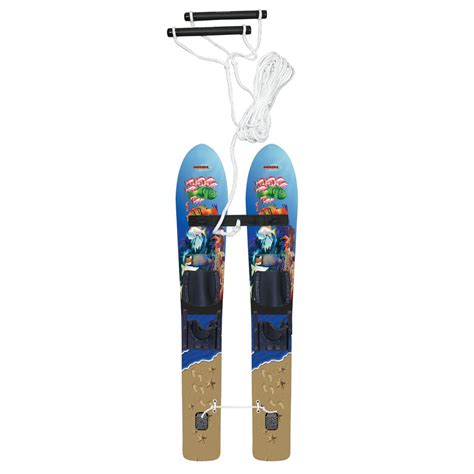 Hydroslide 3 D Blu N Bayou Trainer Water Skis 123650 Knee Boards