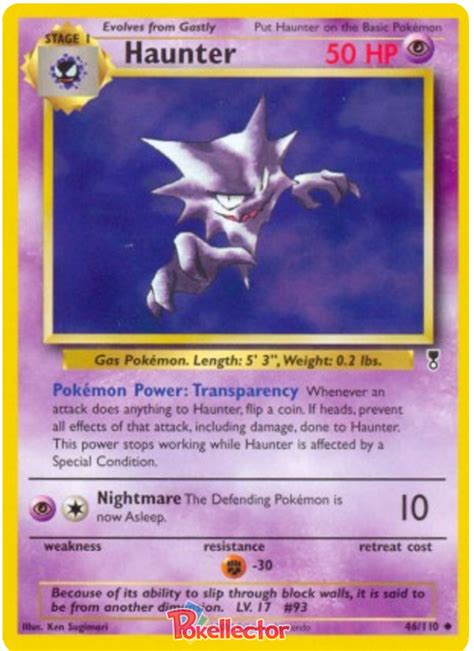 Haunter Legendary Collection Pok Mon Karty