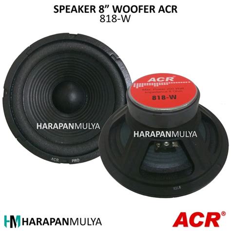 Jual Speaker Woofer Wofer Inch Acr W Watt Ohm Di