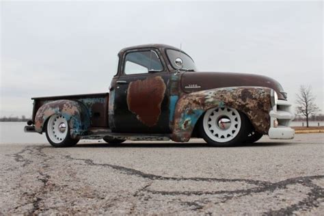 1954 Chevy 3100 5 Window Restomod Rat Rod Ls V8 Auto Ps Pdb Patina Hot