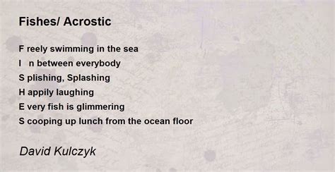 Acrostic Poem On Nature