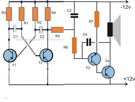 Circuit Diagram Of Siren One Ic Two Tones Siren