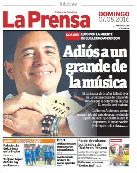 La Prensa Honduras Domingo 7 De Agosto De 2016 Infobae