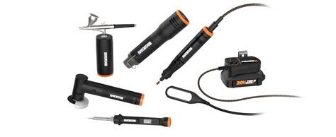 Worx Wx996l Makerx 6 Tool Kit Rotary Tool Wood And Metal Crafter Air