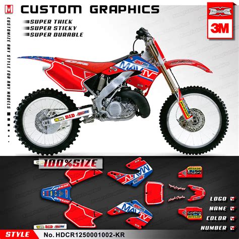 Kungfu Graphics Motorcycle Decals Motocross Stickers Vinyl Kit Full