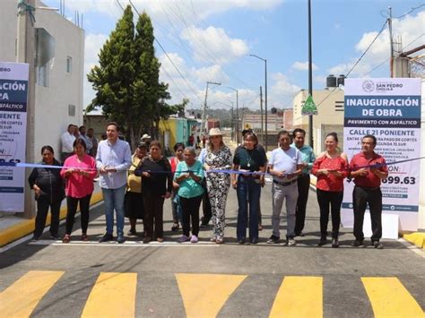 Paola Ang N Entrega Pavimentaci N En San Pedro Cholula Contundente