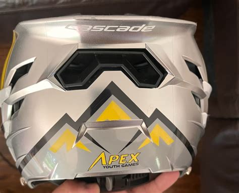 Like New Silver Cascade Xrs Lacrosse Helmet Lax Adult Sidelineswap