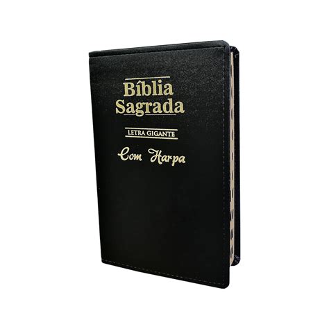 B Blia Sagrada Letra Gigante Luxo Preta C Harpa Crist Shopee Brasil