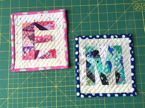 Paper Pieced Monogram Mini Quilts