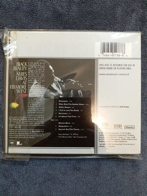 X Sacd Miles Davis Black Beauty Miles Davis At Fillmore West