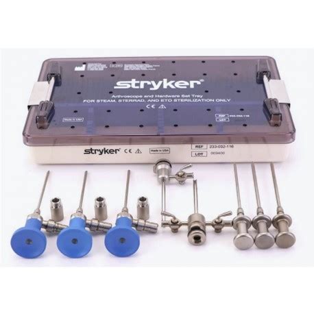 Arthroscope Kit Stryker 2 7 Mm 0 30 70 With Sterilization Case