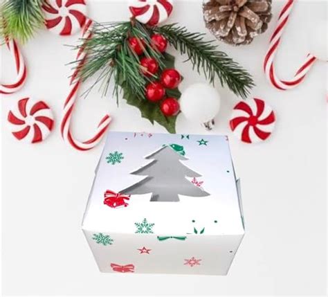 Glamifirsto 20 PCS Christmas Cookie Boxes For Gift Giving Christmas