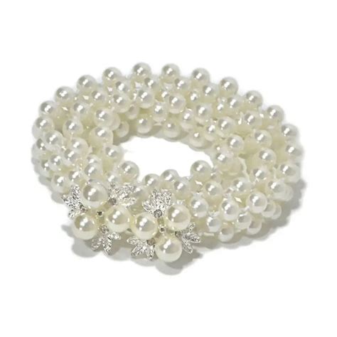 70x2 см Женский три ряда тонкий искусственный жемчужный пояс свадебный ...