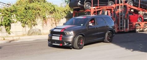 707 Hp Dodge Durango Srt Hellcat Boasts Demon Style Air Grabber Hood